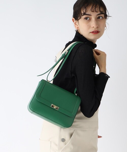 OPAQUE.CLIP(オペークドットクリップ)の「◆クラシカルミニショルダーバッグ(ショルダーバッグ・レディース・ダークブラウン/ダークグリーン/オフホワイト・00)」の11枚目の写真