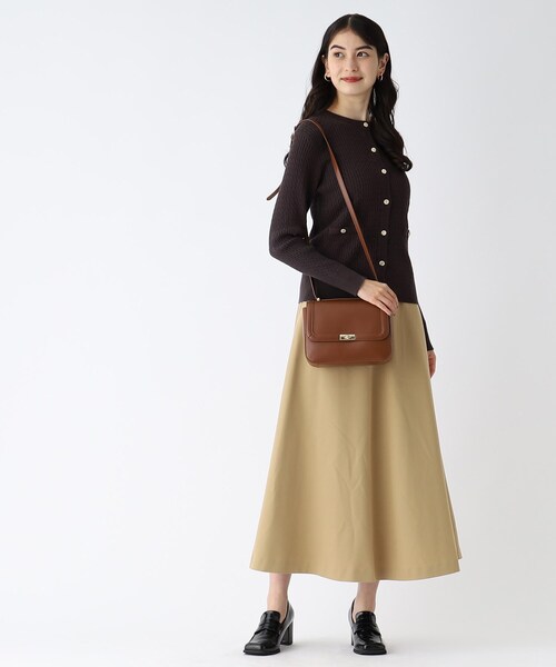 OPAQUE.CLIP(オペークドットクリップ)の「◆クラシカルミニショルダーバッグ(ショルダーバッグ・レディース・ダークブラウン/ダークグリーン/オフホワイト・00)」の17枚目の写真