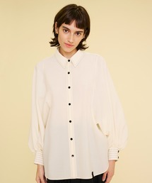 LANVIN en Bleu | ウォッシャブルボリュームスリーブシャツブラウス(シャツ/ブラウス)