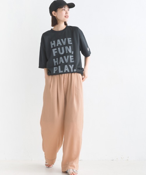 OMNES(オムネス)の「【Vissel×OMNES】ユニセックス プリントメッシュ半袖Tシャツ(Tシャツ/カットソー・レディース・ライトグレー/ブラック/ブラック系その他/グレー系その他・MEDIUM/LARGE/X-LARGE/XX-LARGE)」の9枚目の写真