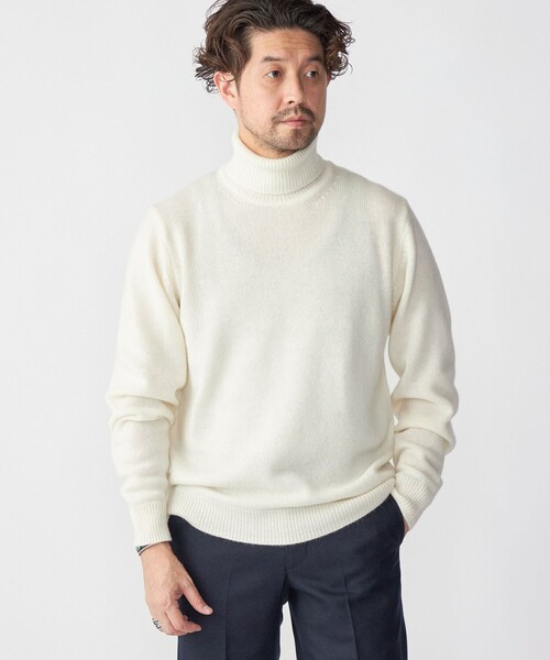 SHIPS（シップス）の「SHIPS: 7ゲージ 2PLY カシミヤ タートルネック 