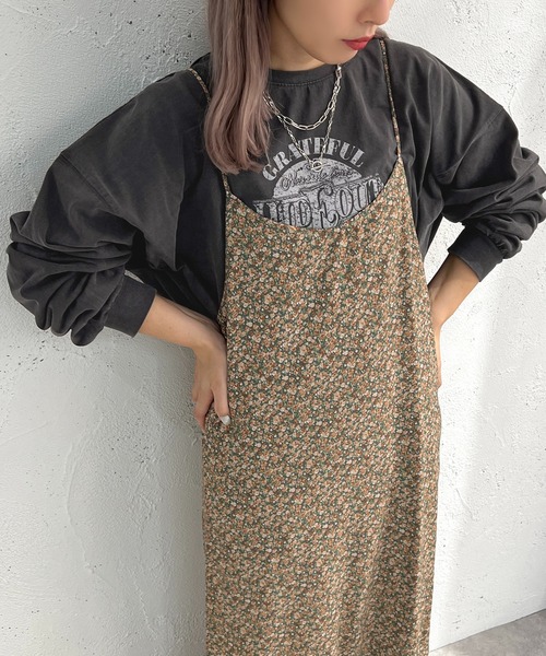 apres jour mignon(アプレジュールミニョン)の「アソートティアードキャミワンピース【ZOZOTOWN限定アイテム】(ワンピース・レディース・ブラック/ネイビー/グリーン/ブルー系その他・X-LARGE/フリー)」の4枚目の写真