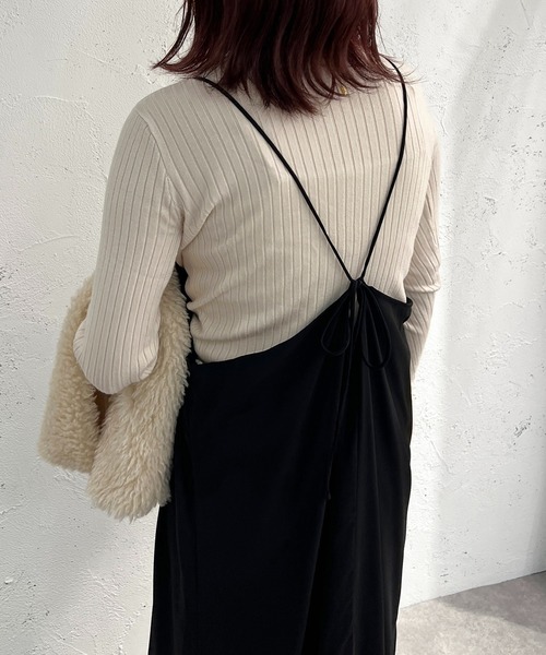 apres jour mignon(アプレジュールミニョン)の「アソートティアードキャミワンピース【ZOZOTOWN限定アイテム】(ワンピース・レディース・ブラック/ネイビー/グリーン/ブルー系その他・X-LARGE/フリー)」の8枚目の写真