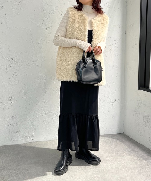 apres jour mignon(アプレジュールミニョン)の「アソートティアードキャミワンピース【ZOZOTOWN限定アイテム】(ワンピース・レディース・ブラック/ネイビー/グリーン/ブルー系その他・X-LARGE/フリー)」の16枚目の写真