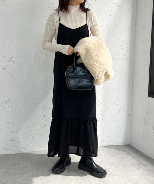 apres jour mignon(アプレジュールミニョン)の「アソートティアードキャミワンピース【ZOZOTOWN限定アイテム】(ワンピース・レディース・ブラック/ネイビー/グリーン/ブルー系その他・X-LARGE/フリー)」の5枚目の写真