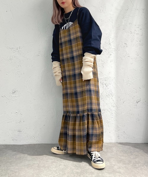 apres jour mignon(アプレジュールミニョン)の「アソートティアードキャミワンピース【ZOZOTOWN限定アイテム】(ワンピース・レディース・ブラック/ネイビー/グリーン/ブルー系その他・X-LARGE/フリー)」の22枚目の写真