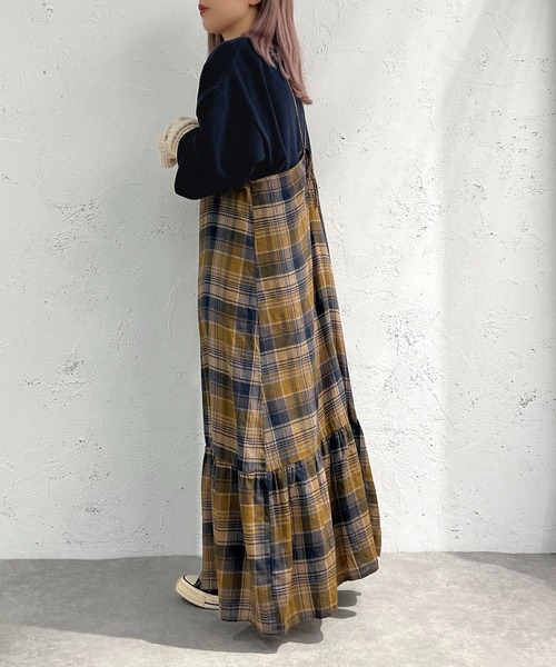 apres jour mignon(アプレジュールミニョン)の「アソートティアードキャミワンピース【ZOZOTOWN限定アイテム】(ワンピース・レディース・ブラック/ネイビー/グリーン/ブルー系その他・X-LARGE/フリー)」の18枚目の写真