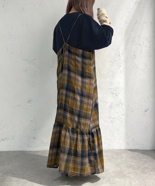 apres jour mignon(アプレジュールミニョン)の「アソートティアードキャミワンピース【ZOZOTOWN限定アイテム】(ワンピース・レディース・ブラック/ネイビー/グリーン/ブルー系その他・X-LARGE/フリー)」の14枚目の写真