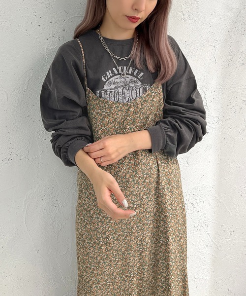apres jour mignon(アプレジュールミニョン)の「アソートティアードキャミワンピース【ZOZOTOWN限定アイテム】(ワンピース・レディース・ブラック/ネイビー/グリーン/ブルー系その他・X-LARGE/フリー)」の7枚目の写真