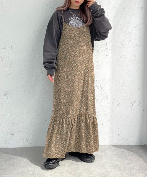 apres jour mignon(アプレジュールミニョン)の「アソートティアードキャミワンピース【ZOZOTOWN限定アイテム】(ワンピース・レディース・ブラック/ネイビー/グリーン/ブルー系その他・X-LARGE/フリー)」の11枚目の写真