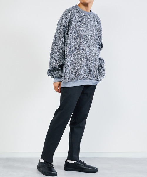 KIIT(キート)の「KIIT キート / COTTON RUSSEL MESH RAGLAN SLEEVE PULLOVER SHIRT コットンメッシュ ラグランスリーブ プルオーバーシャツ トレーナーカットソー / KIO-T92-004(スウェット・メンズ・杢グレー/アイボリー/ネイビー/ベージュ・1/2/3)」の20枚目の写真