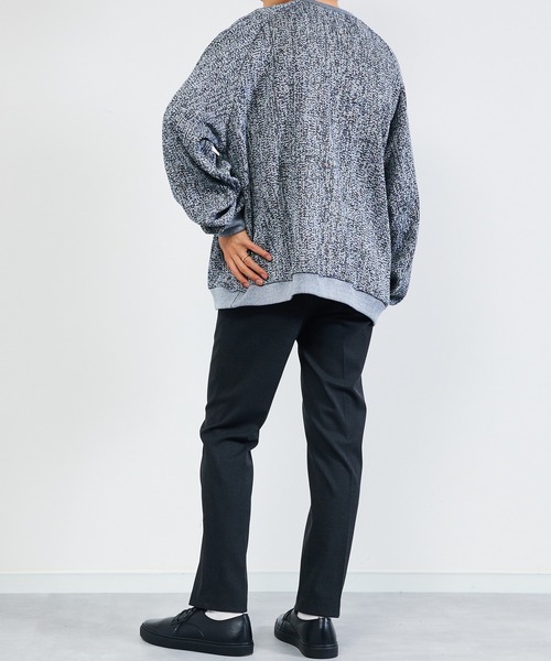 KIIT(キート)の「KIIT キート / COTTON RUSSEL MESH RAGLAN SLEEVE PULLOVER SHIRT コットンメッシュ ラグランスリーブ プルオーバーシャツ トレーナーカットソー / KIO-T92-004(スウェット・メンズ・杢グレー/アイボリー/ネイビー/ベージュ・1/2/3)」の22枚目の写真