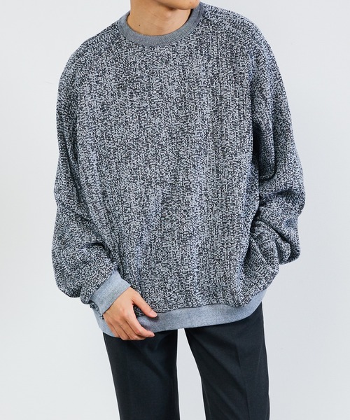 KIIT(キート)の「KIIT キート / COTTON RUSSEL MESH RAGLAN SLEEVE PULLOVER SHIRT コットンメッシュ ラグランスリーブ プルオーバーシャツ トレーナーカットソー / KIO-T92-004(スウェット・メンズ・杢グレー/アイボリー/ネイビー/ベージュ・1/2/3)」の6枚目の写真