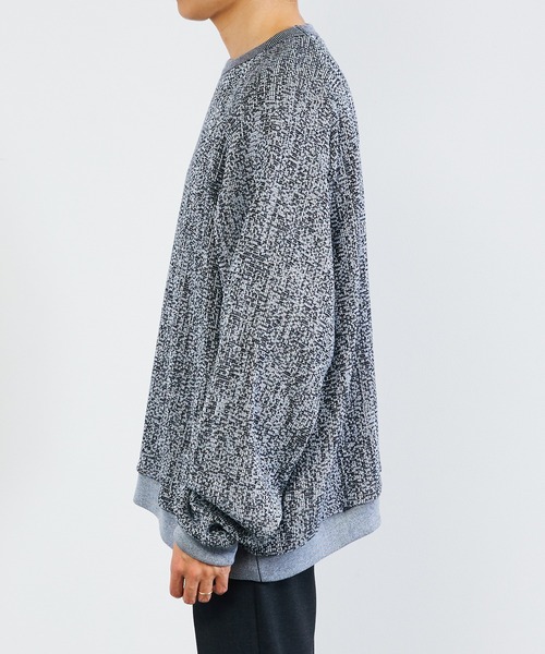 KIIT(キート)の「KIIT キート / COTTON RUSSEL MESH RAGLAN SLEEVE PULLOVER SHIRT コットンメッシュ ラグランスリーブ プルオーバーシャツ トレーナーカットソー / KIO-T92-004(スウェット・メンズ・杢グレー/アイボリー/ネイビー/ベージュ・1/2/3)」の12枚目の写真