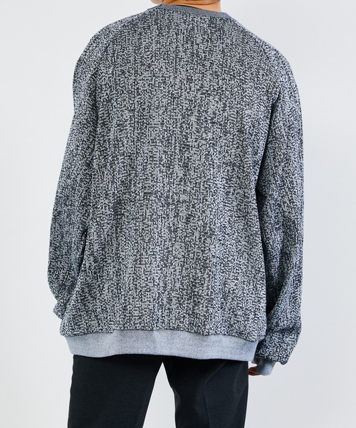 KIIT(キート)の「KIIT キート / COTTON RUSSEL MESH RAGLAN SLEEVE PULLOVER SHIRT コットンメッシュ ラグランスリーブ プルオーバーシャツ トレーナーカットソー / KIO-T92-004(スウェット・メンズ・杢グレー/アイボリー/ネイビー/ベージュ・1/2/3)」の8枚目の写真
