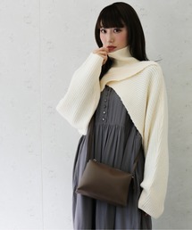 Per sist ence/パーシエンス アルパカタッチ2WAYショートトップス