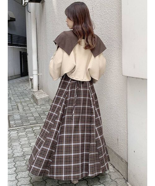 dazzlin（ダズリン）の「レースアッブ長袖ショートボレロⅡ（カーディガン/ボレロ・レディース・ブラック/レッド/ブルー/ブラウン/ベージュ・FREE）」の7枚目の写真