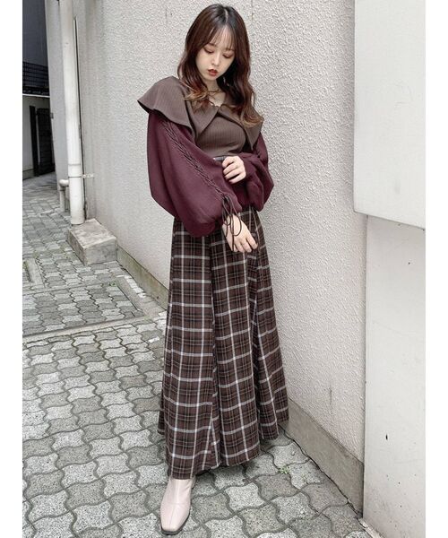 dazzlin（ダズリン）の「レースアッブ長袖ショートボレロⅡ（カーディガン/ボレロ・レディース・ブラック/レッド/ブルー/ブラウン/ベージュ・FREE）」の20枚目の写真