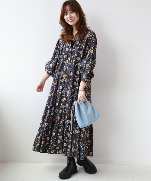 Journal standard relume花柄コットンワンピース journal standard relume 花柄ワンピース - メルカリ