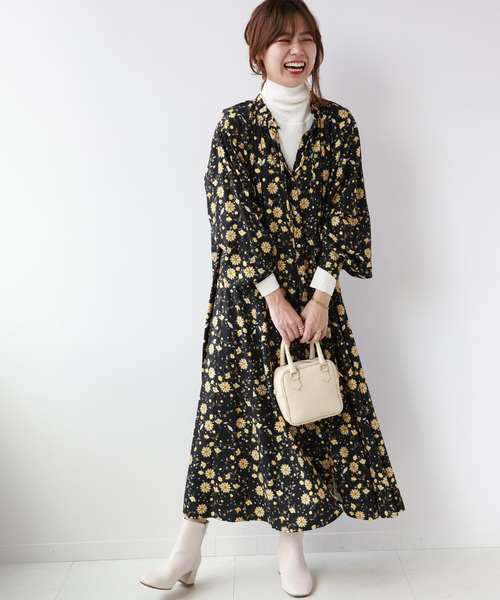 Journal standard relume花柄コットンワンピース journal standard relume 花柄ワンピース - メルカリ