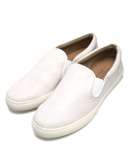 MOHI（モヒ）の「クラックスリッポン（MOHI)（スリッポン・レディース・ホワイト/シルバー・36/37）」の2枚目の写真