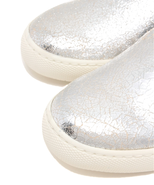 MOHI（モヒ）の「クラックスリッポン（MOHI)（スリッポン・レディース・ホワイト/シルバー・36/37）」の6枚目の写真