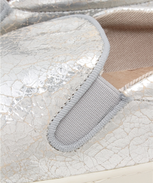 MOHI（モヒ）の「クラックスリッポン（MOHI)（スリッポン・レディース・ホワイト/シルバー・36/37）」の10枚目の写真