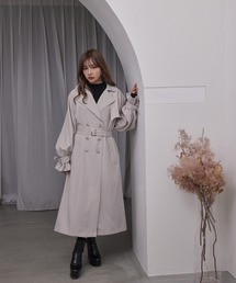 ANDGEEBEE | プリーツトレンチコート(トレンチコート)