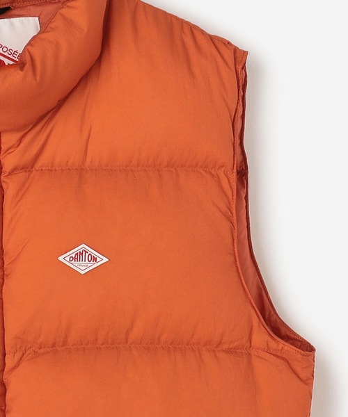 DANTON(ダントン)の「DANTON | キルトダウン 立衿ベスト MEN(ダウンベスト・メンズ・ブラック/オレンジ・MEDIUM/LARGE)」の11枚目の写真