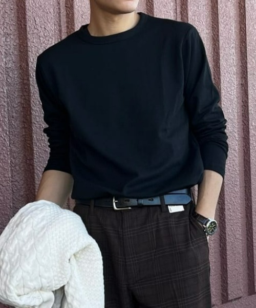 BACK NUMBER(バックナンバー)の「【BACK NUMBER】「WARM」クルーロンT(Tシャツ/カットソー・メンズ・オリーブ/ワイン/ベージュ/ブルー/ホワイト/ブラック・XL/L/M/S)」の3枚目の写真