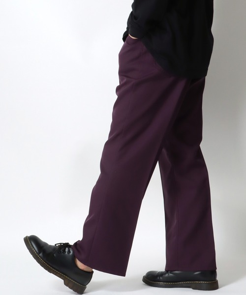 elfelfelfarchives BOOTSCUT PANTS ブーツカットラップパンツ ブラックブーツカットパンツ | ファッション通販サイト NUGU