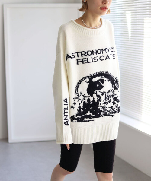 SLOBE collection.Big ジャガードセーター SLOBE citron.（スローブシトロン）の「SLOBE citron