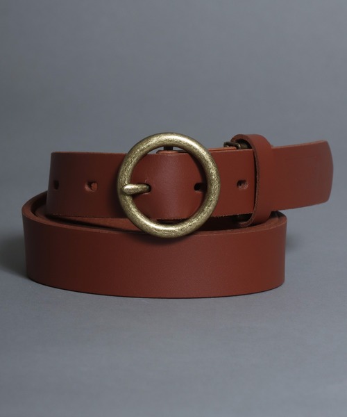 Levi's（リーバイス）の「【Levi's】サークルバックル 30mm  刻印 レザーベルト（ベルト・メンズ・ライトブラウン/ホワイト/ブラウン/ブラック/ダークブラウン・FREE）」の5枚目の写真