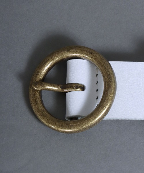 Levi's（リーバイス）の「【Levi's】サークルバックル 30mm  刻印 レザーベルト（ベルト・メンズ・ライトブラウン/ホワイト/ブラウン/ブラック/ダークブラウン・FREE）」の9枚目の写真