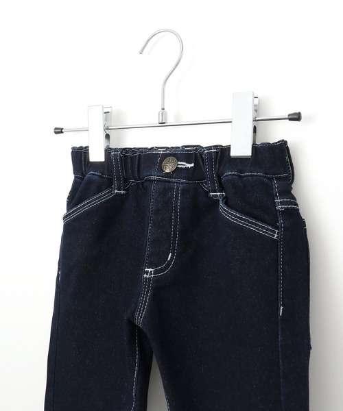 MAKE YOUR DAY（メイクユアデイ）の「裏起毛スリムストレートデニムパンツ■80～140cm（デニムパンツ・キッズ・ブルー/ネイビー・80/90/100/110/120/130/140）」の10枚目の写真