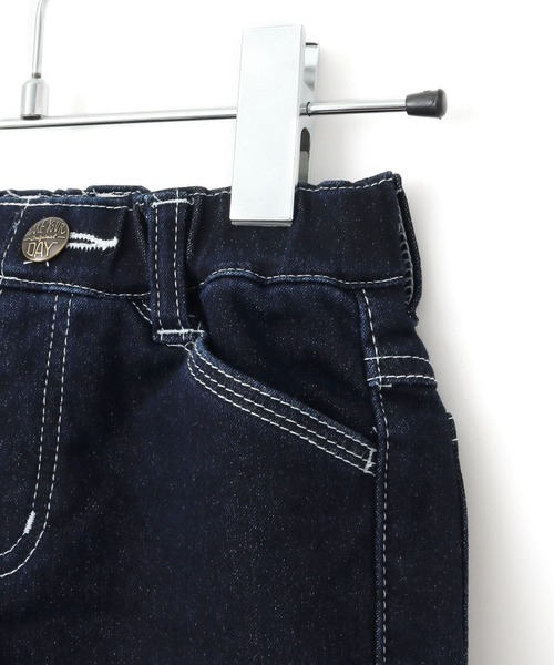 MAKE YOUR DAY（メイクユアデイ）の「裏起毛スリムストレートデニムパンツ■80～140cm（デニムパンツ・キッズ・ブルー/ネイビー・80/90/100/110/120/130/140）」の11枚目の写真