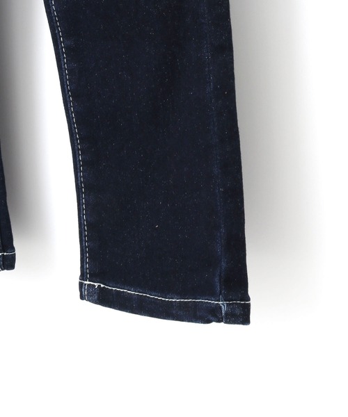 MAKE YOUR DAY（メイクユアデイ）の「裏起毛スリムストレートデニムパンツ■80～140cm（デニムパンツ・キッズ・ブルー/ネイビー・80/90/100/110/120/130/140）」の12枚目の写真