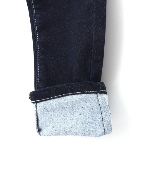 MAKE YOUR DAY（メイクユアデイ）の「裏起毛スリムストレートデニムパンツ■80～140cm（デニムパンツ・キッズ・ブルー/ネイビー・80/90/100/110/120/130/140）」の13枚目の写真