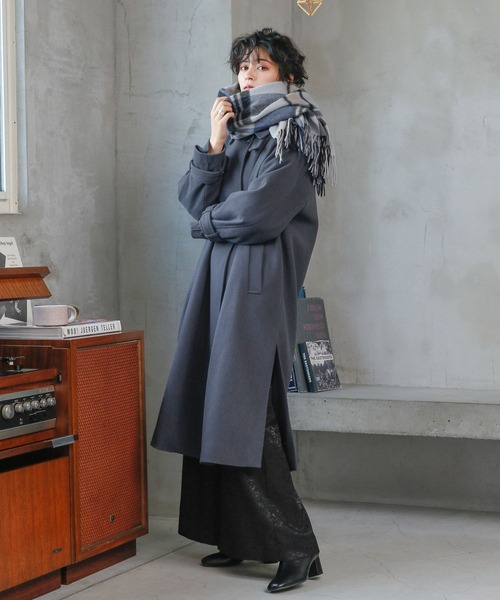 RAGEBLUE（レイジブルー）の「【WEB限定】ジャガード柄ワイドフレアパンツ（スラックス・レディース・ブラック/グリーン・FREE）」の10枚目の写真