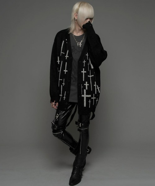 CIVARIZE(シヴァーライズ)の「『CIVARIZE/シヴァーライズ』ヴィンテージ加工アニマルプリントロンT(Tシャツ/カットソー・メンズ・ブラック/チャコールグレー・FREE)」の11枚目の写真