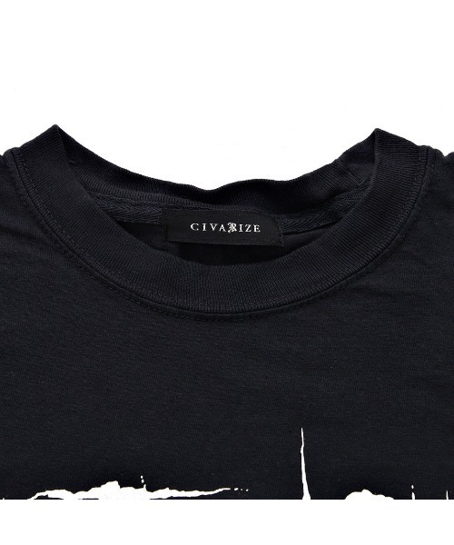 CIVARIZE(シヴァーライズ)の「『CIVARIZE/シヴァーライズ』ヴィンテージ加工アニマルプリントロンT(Tシャツ/カットソー・メンズ・ブラック/チャコールグレー・FREE)」の13枚目の写真