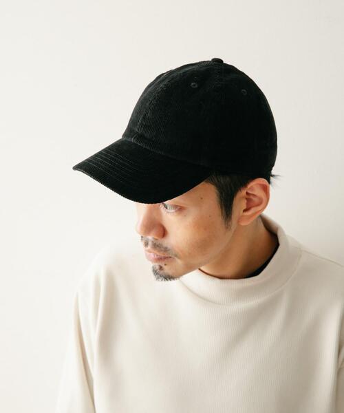 ITEMS URBANRESEARCH(アイテムズ アーバンリサーチ)の「NEW HATTAN Corduroy Cap(キャップ・メンズ・ブラック/ベージュ/バーガンディー・-)」の2枚目の写真