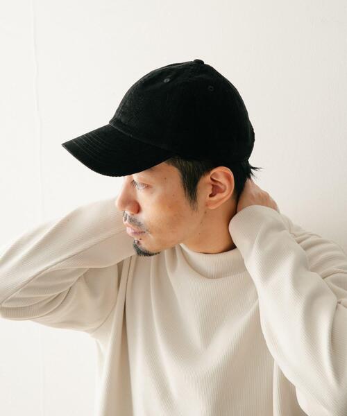 ITEMS URBANRESEARCH(アイテムズ アーバンリサーチ)の「NEW HATTAN Corduroy Cap(キャップ・メンズ・ブラック/ベージュ/バーガンディー・-)」の4枚目の写真