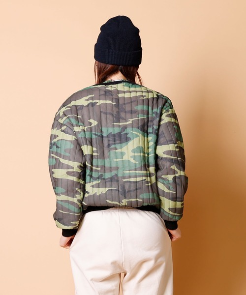 MILITARY(ミリタリー)の「DEAD STOCK QUILT THERMAL TOP / デッドストック キルト サーマルトップ(スウェット・レディース・カモフラージュ・LARGE/XX-LARGE/XXX-LARGE)」の3枚目の写真