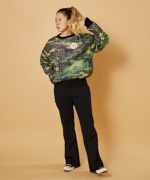 MILITARY(ミリタリー)の「DEAD STOCK QUILT THERMAL TOP / デッドストック キルト サーマルトップ(スウェット・レディース・カモフラージュ・LARGE/XX-LARGE/XXX-LARGE)」の8枚目の写真