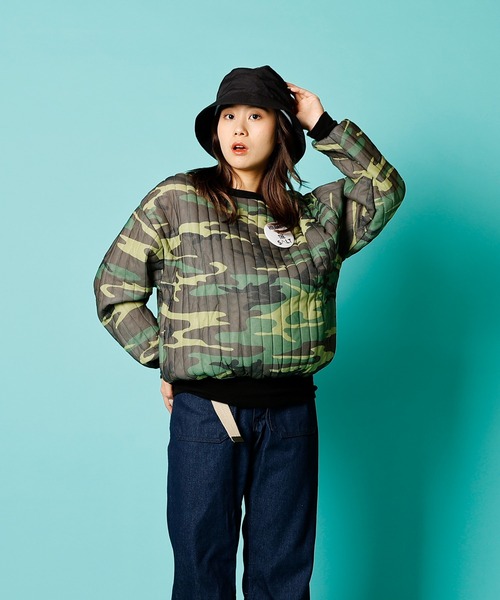 MILITARY(ミリタリー)の「DEAD STOCK QUILT THERMAL TOP / デッドストック キルト サーマルトップ(スウェット・レディース・カモフラージュ・LARGE/XX-LARGE/XXX-LARGE)」の11枚目の写真