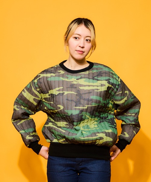 MILITARY(ミリタリー)の「DEAD STOCK QUILT THERMAL TOP / デッドストック キルト サーマルトップ(スウェット・レディース・カモフラージュ・LARGE/XX-LARGE/XXX-LARGE)」の15枚目の写真