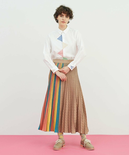 新品❣️エレッセ  ボア　フリース スカート FRAPBOIS（フラボア）の「シエルニット スカート（スカート）」 - WEAR