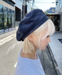 スウェードベレー帽