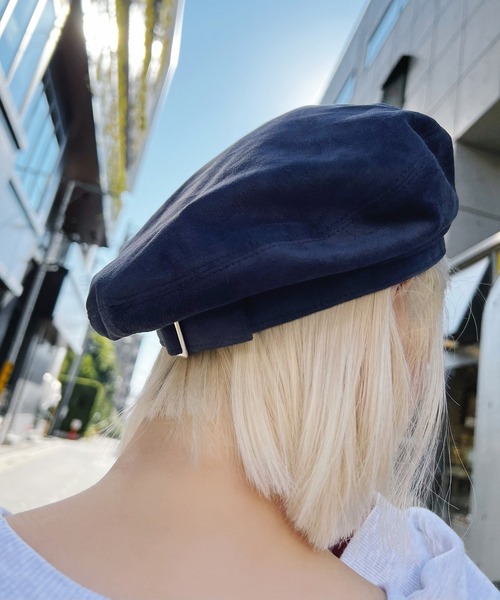 Figments（フィグメンツ）の「スウェードベレー帽（ハット・レディース・ネイビー/ブラック・FREE）」の11枚目の写真